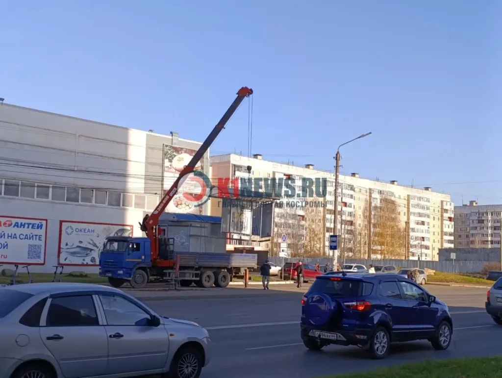 В Костроме до конца ноября поставят новый павильон на остановке